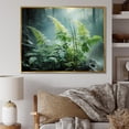 thumbnail image 1 of Designart "Ferns love expression III" Floral Floater Framed Wall Art Living Room, 1 of 7