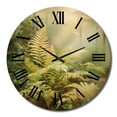 thumbnail image 1 of Designart "Ferns love expression VII" Modern Clock - Clock For Living Room Décor - Large Round Clock, 1 of 5