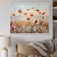 thumbnail image 1 of Designart "Field Abloom With Red And Golden Poppies" Poppies Floater Framed Canvas Art Print, 1 of 5