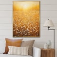 thumbnail image 1 of Designart "Fields Ablaze With Golden Harvest" Flower Floater Framed Wall Decor, 1 of 5