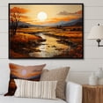 thumbnail image 1 of Designart "Fields During The Golden Hour" Countryside Floater Framed Wall Decor, 1 of 5