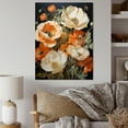 thumbnail image 1 of Designart "Fields of Yellow & Orange Poppies" Floral Canvas Wall Art - Traditional Yellow Poppies Hallway Wall Art Decor, 1 of 6