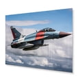 thumbnail image 1 of Designart "Fighter Jet in Military Action II" Military Metal Wall Decor, 1 of 5