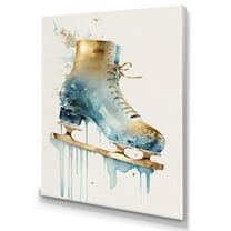 Designart Figure Skate I Canvas Wall Art