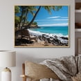 thumbnail image 1 of Designart "Finding Paradise in the Caribbean I" Nautical & Beach Floater Framed Wall Art Print, 1 of 7