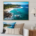 thumbnail image 1 of Designart "Finding Paradise in the Caribbean II" Landscapes Floater Framed Wall Art Living Room, 1 of 7
