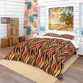 thumbnail image 1 of Designart 'Fire Flame Pattern' Modern & Contemporary Duvet Cover Set, 1 of 4