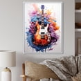 thumbnail image 1 of Designart "Fire Flaming Dry Watercolor wall decor" Entertainment Floater Framed Canvas Print, 1 of 7