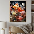thumbnail image 1 of Designart "Fish In Minimalist Aquarium" Aquariums Floater Framed Wall Art Prints, 1 of 5