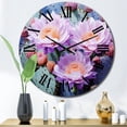 thumbnail image 1 of Designart "Fishhook s Charm Pink Green Cactus I" Floral Oversized Wall Clock, 1 of 5