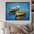 thumbnail image 1 of Designart "Fishing Boat harmonies III" Transportation Floater Framed Canvas Wall Art, 1 of 7