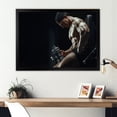 thumbnail image 1 of Designart "Fitness Workout For Bodybuilders" Aerobic & Bodybuilding Picture Framed Wall Art Prints, 1 of 5
