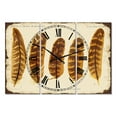 thumbnail image 1 of Designart 'Five Pheasant Feathers ' Oversized Cottage Wall Clock, 1 of 3