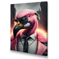 thumbnail image 1 of Designart Flamingo Gangster In NYC II Canvas Wall Art, 1 of 5