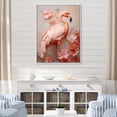 thumbnail image 1 of Designart "Flamingo Paradise Reverie" Animals Flamingo Floater Framed Canvas Art Print, 1 of 5