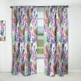 thumbnail image 1 of Designart 'Flamingo With Flowers' Tropical Curtain Panel, 1 of 5