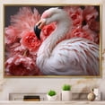 thumbnail image 1 of Designart "Flamingo gracefulness In Pink I" Animals Floater Framed Canvas Art Print, 1 of 7