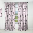 thumbnail image 1 of Designart 'Flamingo on Pink Retro' Mid-Century Modern Curtain Panel, 1 of 5