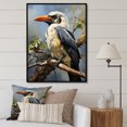 thumbnail image 1 of Designart "Flight of African Hornbills II" African Floater Framed Canvas Print, 1 of 7