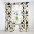 thumbnail image 1 of Designart "Flora With Vintage Charm I" Plants Room Darkening Curtain Single Panel, 1 of 6