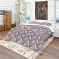 thumbnail image 1 of Designart 'Floral Abstract Pattern' Bohemian & Eclectic Duvet Cover Set, 1 of 4
