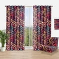 thumbnail image 1 of Designart 'Floral Abstract Pattern I' Bohemian & Eclectic Curtain Panel, 1 of 4