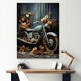 thumbnail image 1 of Designart "Floral Adventure On The Rustic Bike I" Motorcycle Wall Art Living Room, 1 of 7
