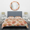 thumbnail image 1 of Designart 'Floral Botanical Retro I' Mid-Century Modern Duvet Cover Set, 1 of 4