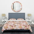 thumbnail image 1 of Designart 'Floral Botanical Retro II' Mid-Century Modern Duvet Cover Set, 1 of 4