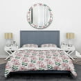thumbnail image 1 of Designart 'Floral Botanical Retro XII' Mid-Century Modern Duvet Cover Set, 1 of 4