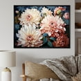 thumbnail image 1 of Designart "Floral Fusion: Collage Of Pink And White Mums I" Chrysanthemums Floater Framed Canvas Art Print, 1 of 5