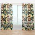 thumbnail image 1 of Designart 'Floral Paisley Ethnic Pattern' Bohemian & Eclectic Curtain Panel, 1 of 4