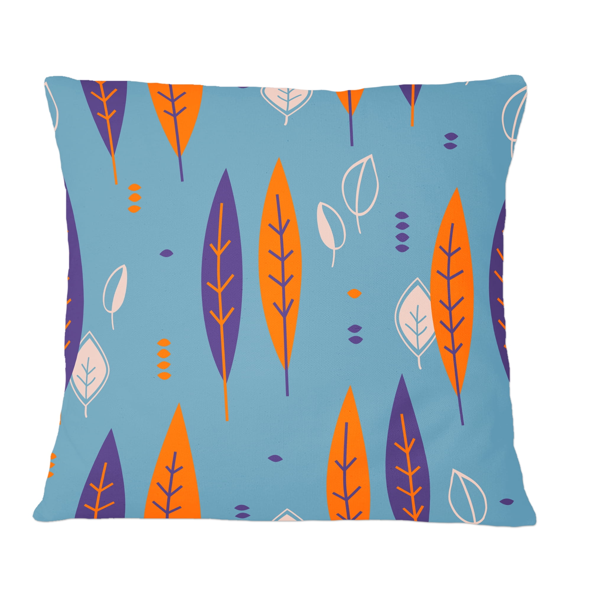 Designart Floral Retro Botanical Pattern II' Mid-Century Modern Throw Pillow - 12x20
