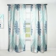 thumbnail image 1 of Designart 'Floral Retro Pattern VII' Mid-Century Modern Curtain Panel, 1 of 5