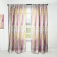 thumbnail image 1 of Designart 'Floral Retro Pattern XI' Mid-Century Modern Curtain Panel, 1 of 5