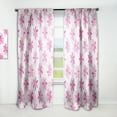 thumbnail image 1 of Designart 'Floral Retro Pattern XII' Mid-Century Modern Curtain Panel, 1 of 5