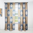 thumbnail image 1 of Designart 'Floral Retro Pattern XIII' Mid-Century Modern Curtain Panel, 1 of 5