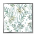 thumbnail image 1 of Designart 'Floral Seamless Pattern Succulents and Ferns Thorns' Farmhouse Framed Art Print, 1 of 4