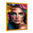 thumbnail image 1 of Designart Floral Sensual Woman Portrait III Framed Wall Art, 1 of 5