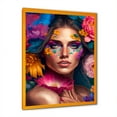 thumbnail image 1 of Designart Floral Sensual Woman Portrait IV Framed Wall Art, 1 of 5