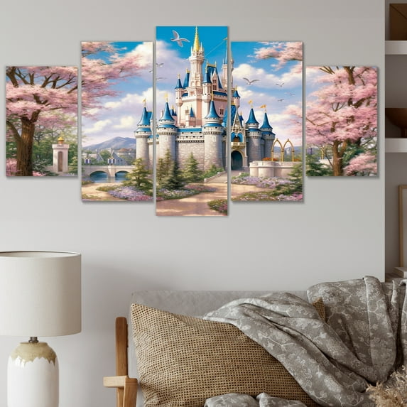 Designart "Florida Enchantment Of Castles Coastal Wonders" Florida Art Living Room Set