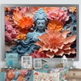 thumbnail image 1 of Designart "Flourishing Buddhist Idol I" Buddhism Picture Framed Canvas Art Print, 1 of 5