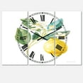 thumbnail image 1 of Designart 'Floursack Lemon I' Farmhouse Wall Clock, 1 of 3