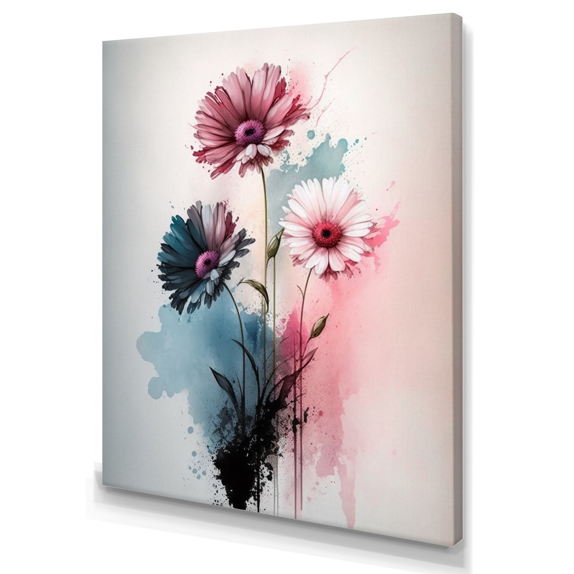 Designart Flower Gerbera I Canvas Wall Art
