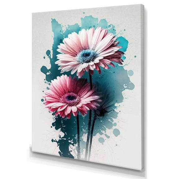 Designart Flower Gerbera IV Canvas Wall Art