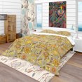 thumbnail image 1 of Designart 'Flower Pattern Botanic Texture' Modern & Contemporary Duvet Cover Set, 1 of 4