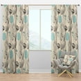 thumbnail image 1 of Designart 'Flower Vintage Pattern' Bohemian & Eclectic Blackout Curtain Panel, 1 of 4