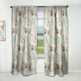 thumbnail image 1 of Designart 'Flower Vintage Pattern' Bohemian & Eclectic Curtain Panel, 1 of 5