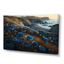Designart Flowers By The Coast I Canvas Wall Art
