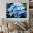 thumbnail image 1 of Designart "Flowers Charm In Blue" Floral Metal Wall Art, 1 of 5